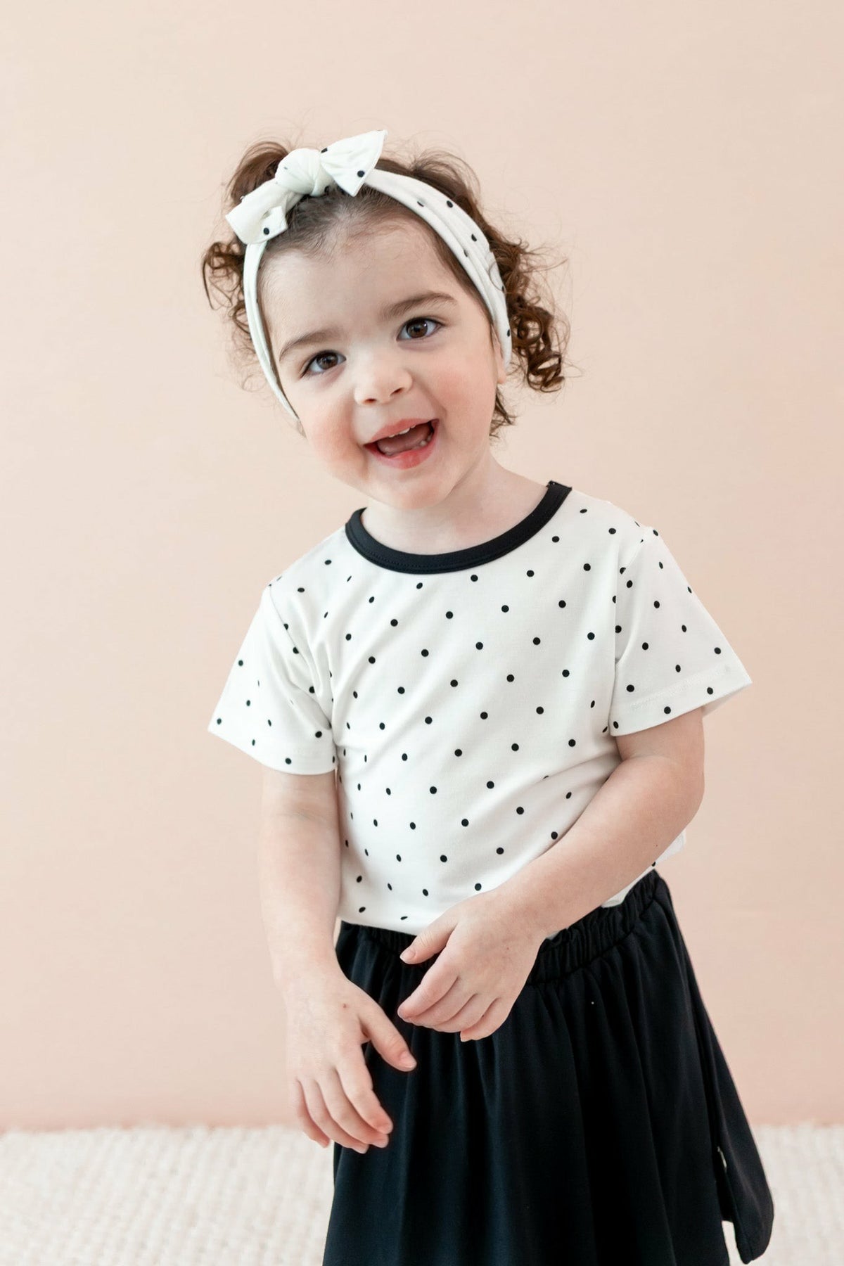 Toddler Basic Tee in Midnight Polka Dot | Kyte Baby