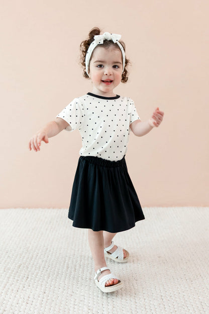 Toddler Basic Tee in Midnight Polka Dot | Kyte Baby