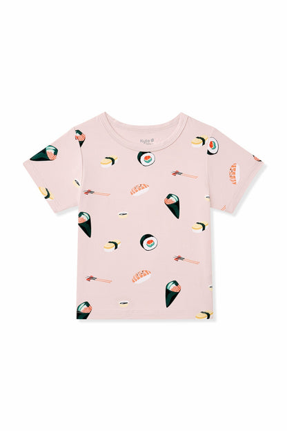 Toddler Basic Tee in Blush Sushi | Kyte Baby