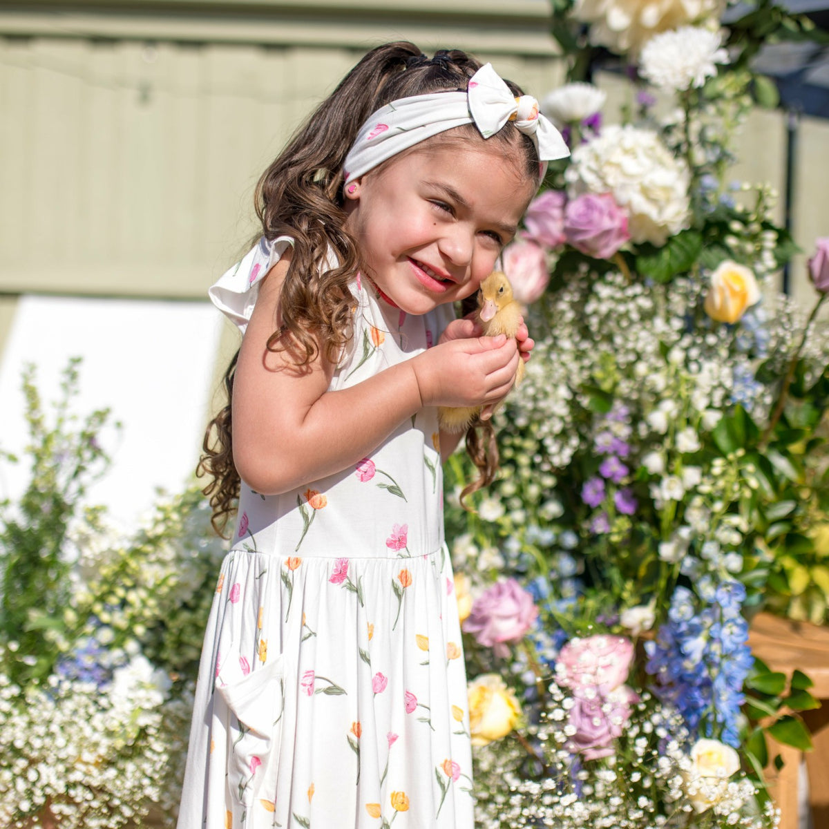 Pocket Dress in Tulip | Kyte Baby