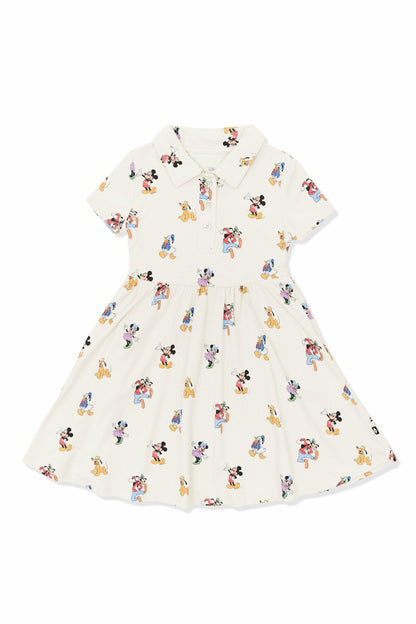 Polo Dress in Mickey Mouse and Friends | Kyte Baby