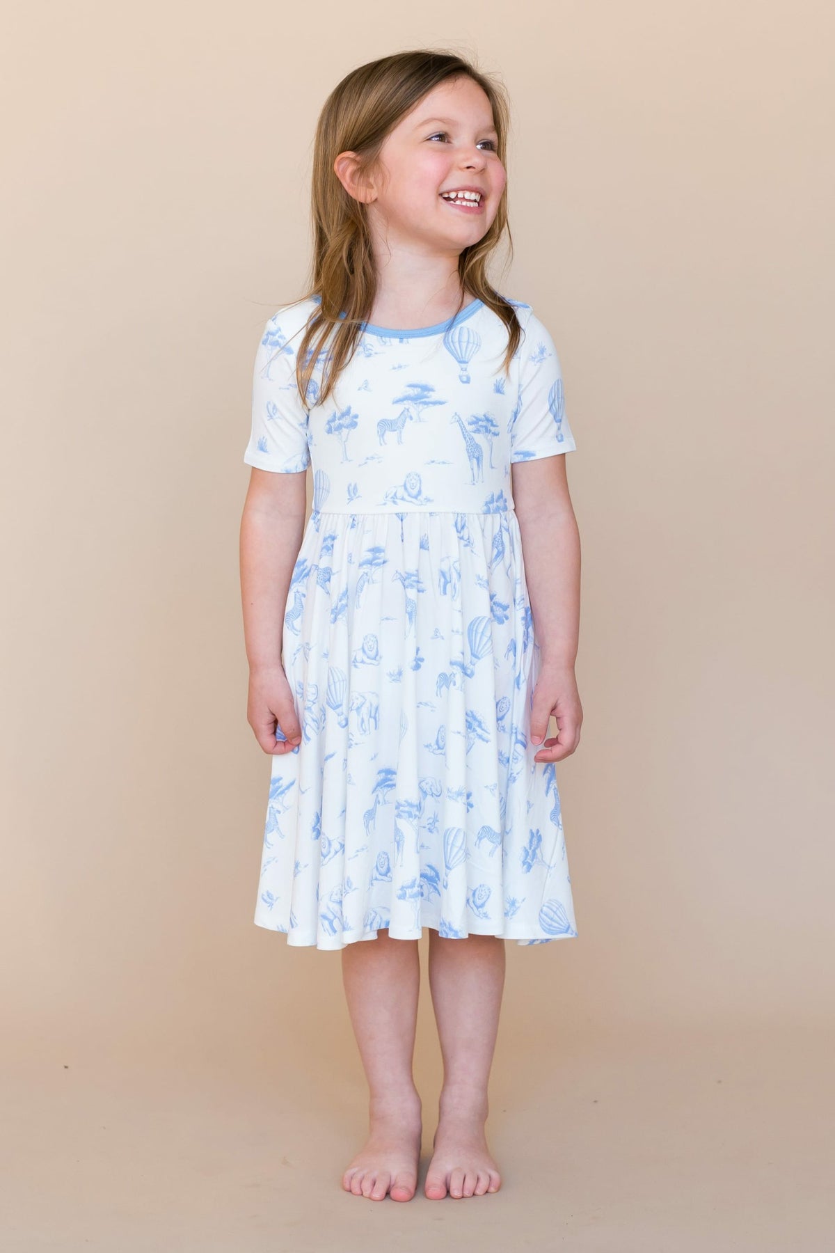 Twirl Dress in Toile Safari | Kyte Baby