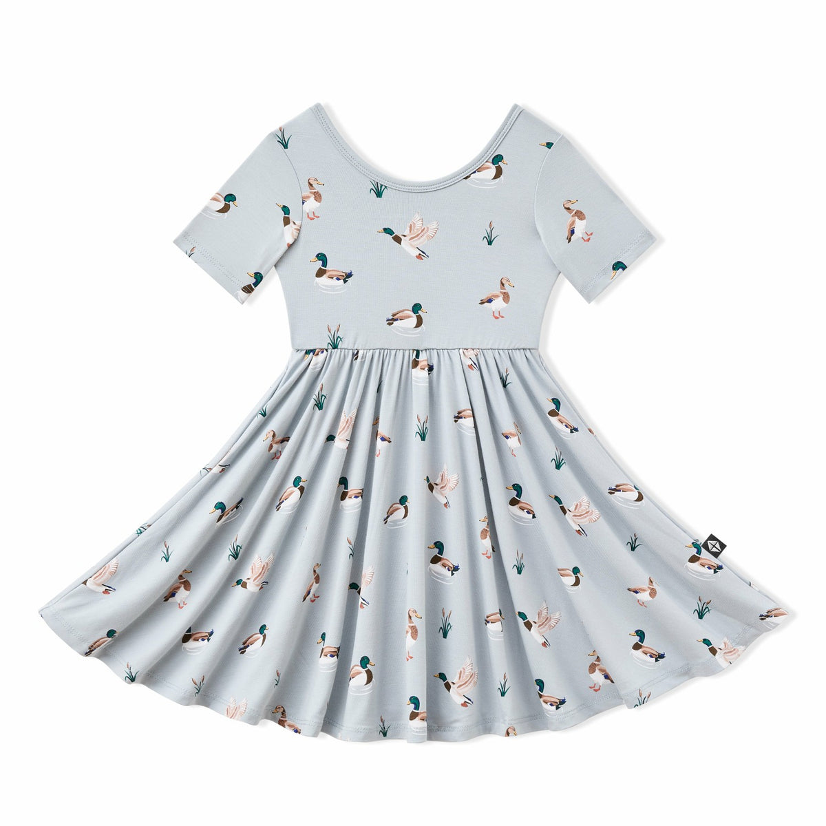 Twirl Dress in Mallard Duck | Kyte Baby