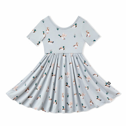 Twirl Dress in Mallard Duck | Kyte Baby