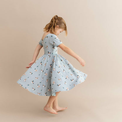 Twirl Dress in Mallard Duck | Kyte Baby