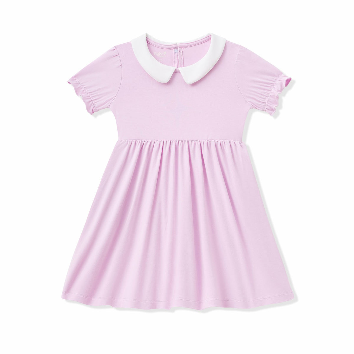 Peter Pan Collar Dress in Thistle | Kyte Baby