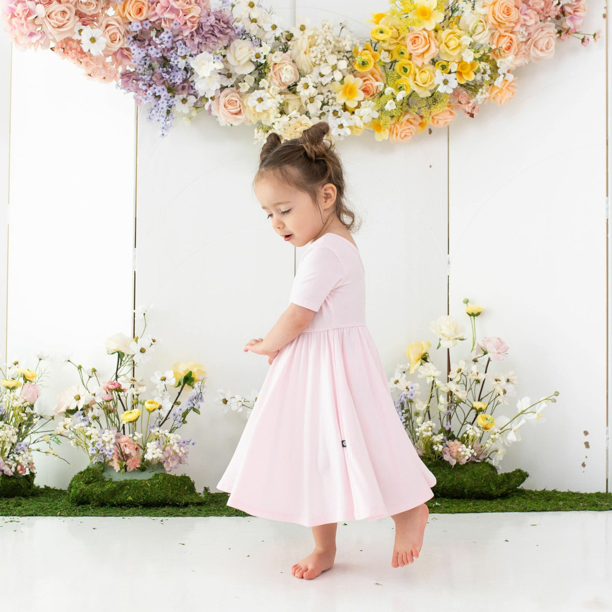 Twirl Dress in Sakura | Kyte Baby