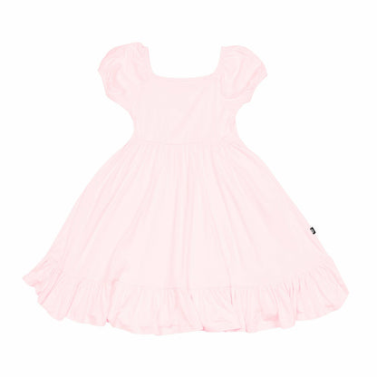 Puff Sleeve Twirl Dress in Sakura | Kyte Baby