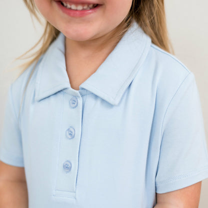 Polo Dress in Breeze | Kyte Baby