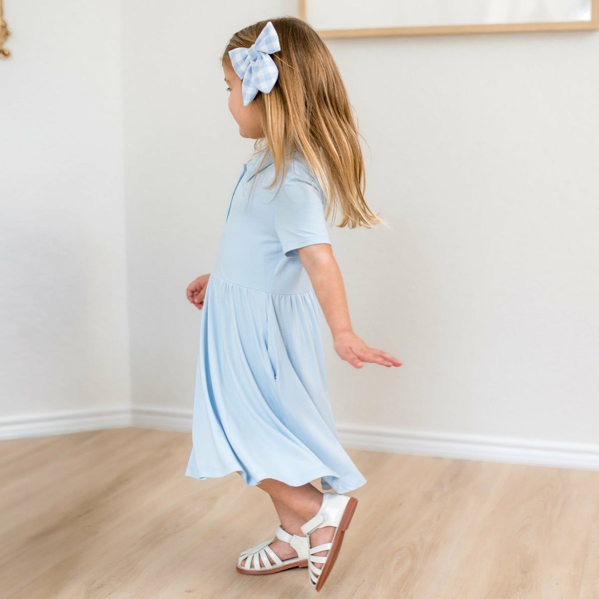 Polo Dress in Breeze | Kyte Baby