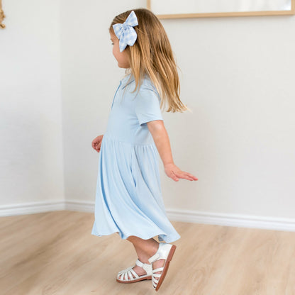 Polo Dress in Breeze | Kyte Baby