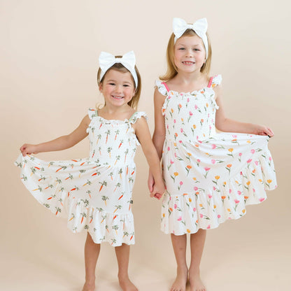 Smocked Dress in Tulip | Kyte Baby