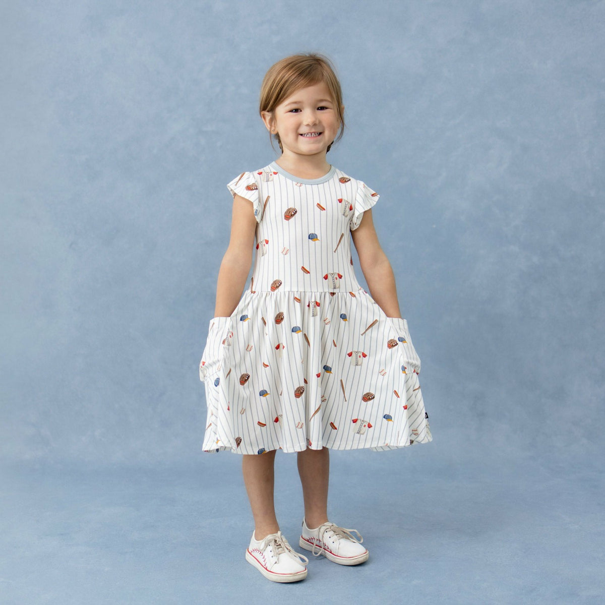 Pocket Dress in Home Run | Kyte Baby
