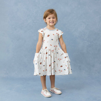Pocket Dress in Home Run | Kyte Baby