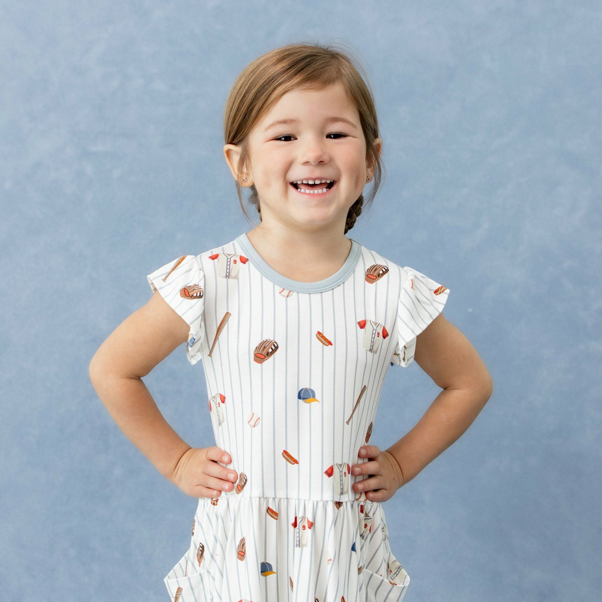 Pocket Dress in Home Run | Kyte Baby