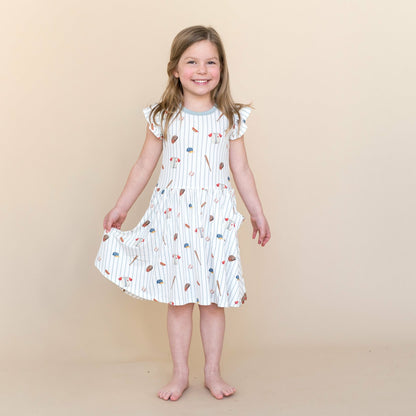 Pocket Dress in Home Run | Kyte Baby