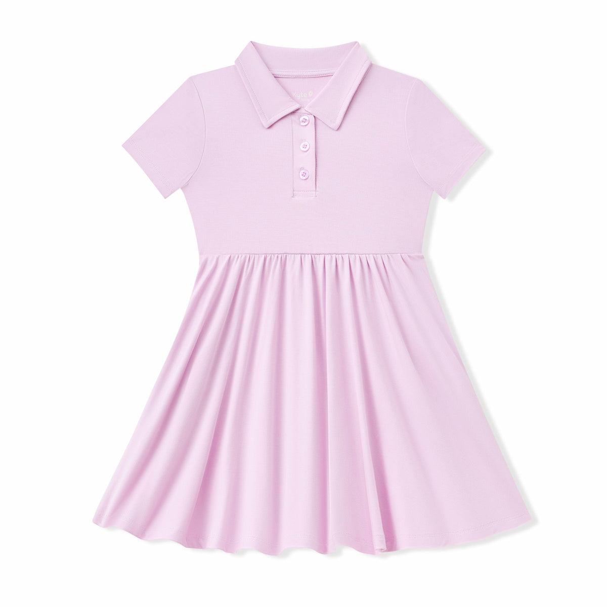 Polo Dress in Thistle | Kyte Baby