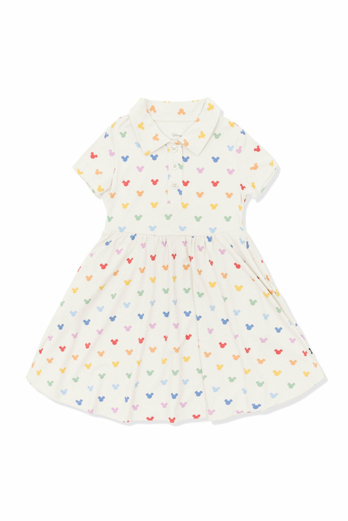 Polo Dress in Pastel Mickey Mouse | Kyte Baby