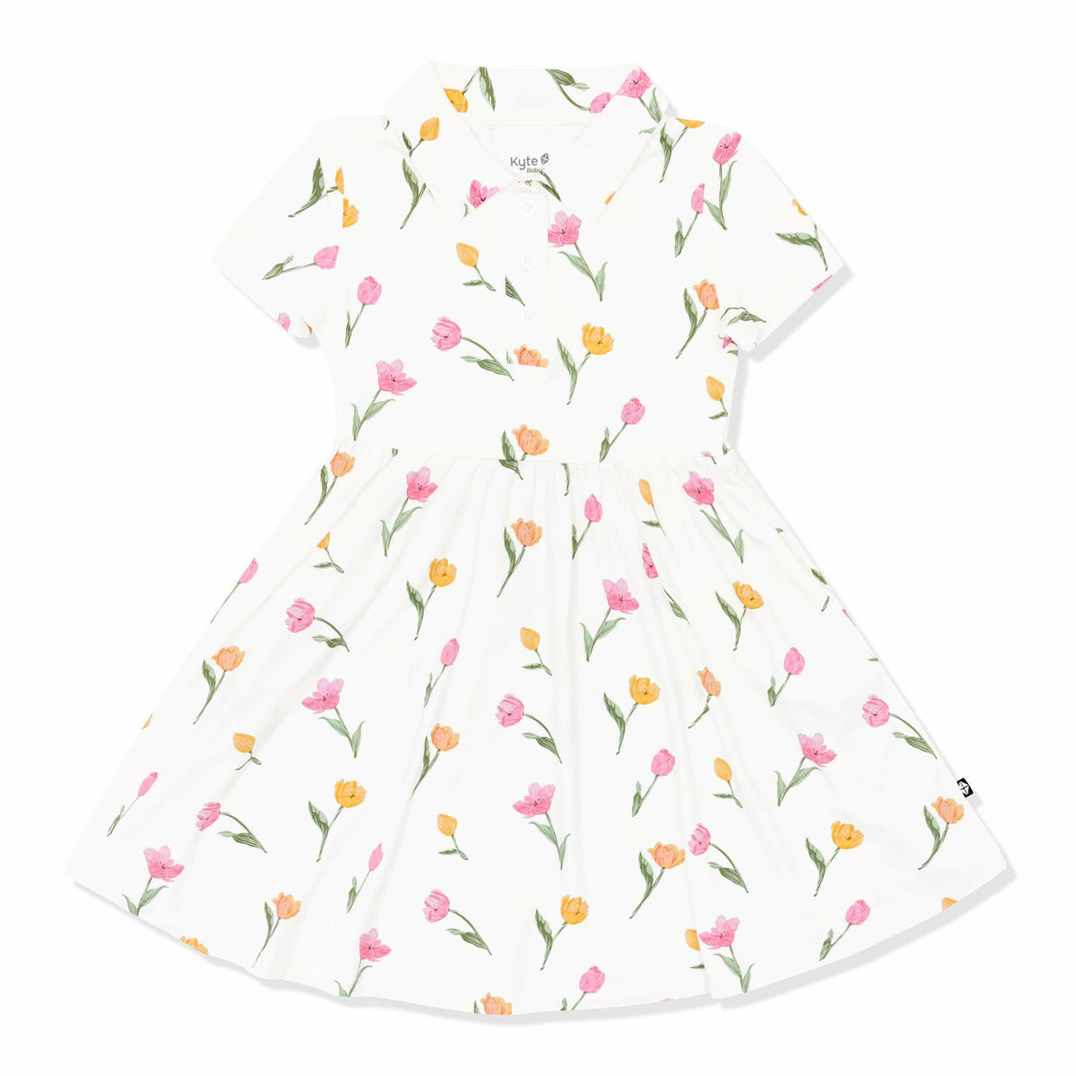Polo Dress in Tulip | Kyte Baby