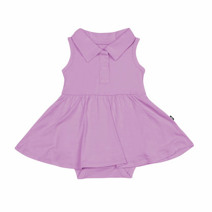 Polo Bodysuit Dress in Poi | Kyte Baby