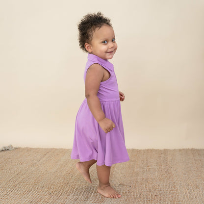 Polo Bodysuit Dress in Poi | Kyte Baby