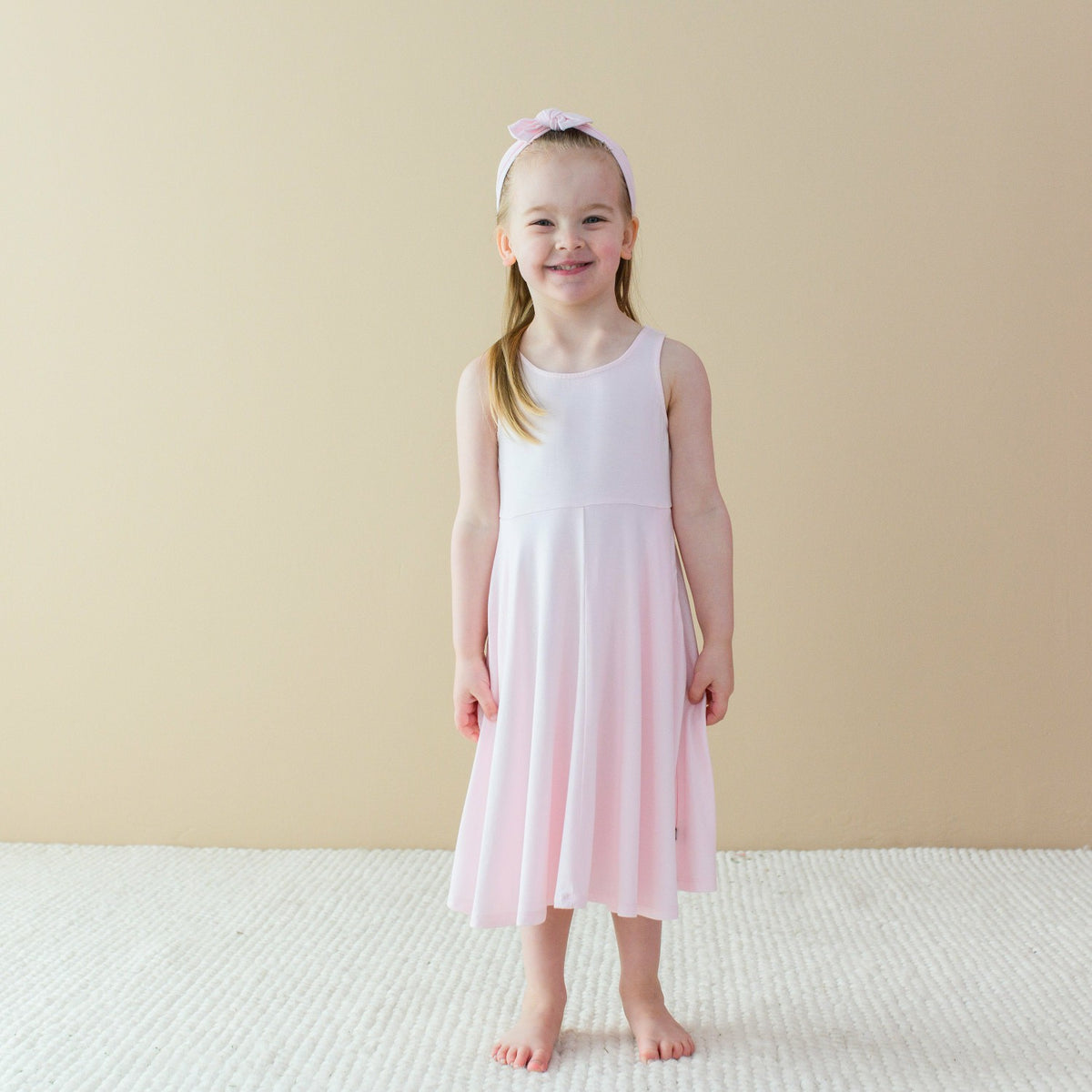 Tank Twirl Dress in Sakura | Kyte Baby