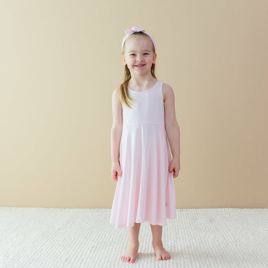 Tank Twirl Dress in Sakura | Kyte Baby