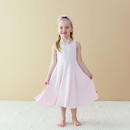 Tank Twirl Dress in Sakura | Kyte Baby