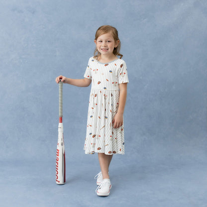 Twirl Dress in Home Run | Kyte Baby