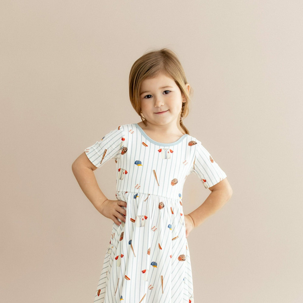 Twirl Dress in Home Run | Kyte Baby