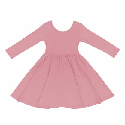 Long Sleeve Twirl Dress in Apple Blossom | Kyte Baby