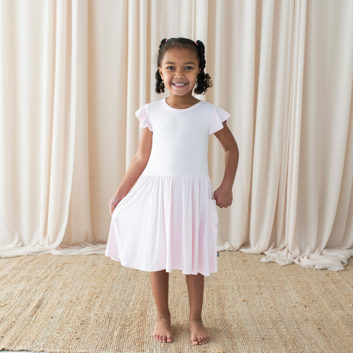 Pocket Dress in Sakura | Kyte Baby