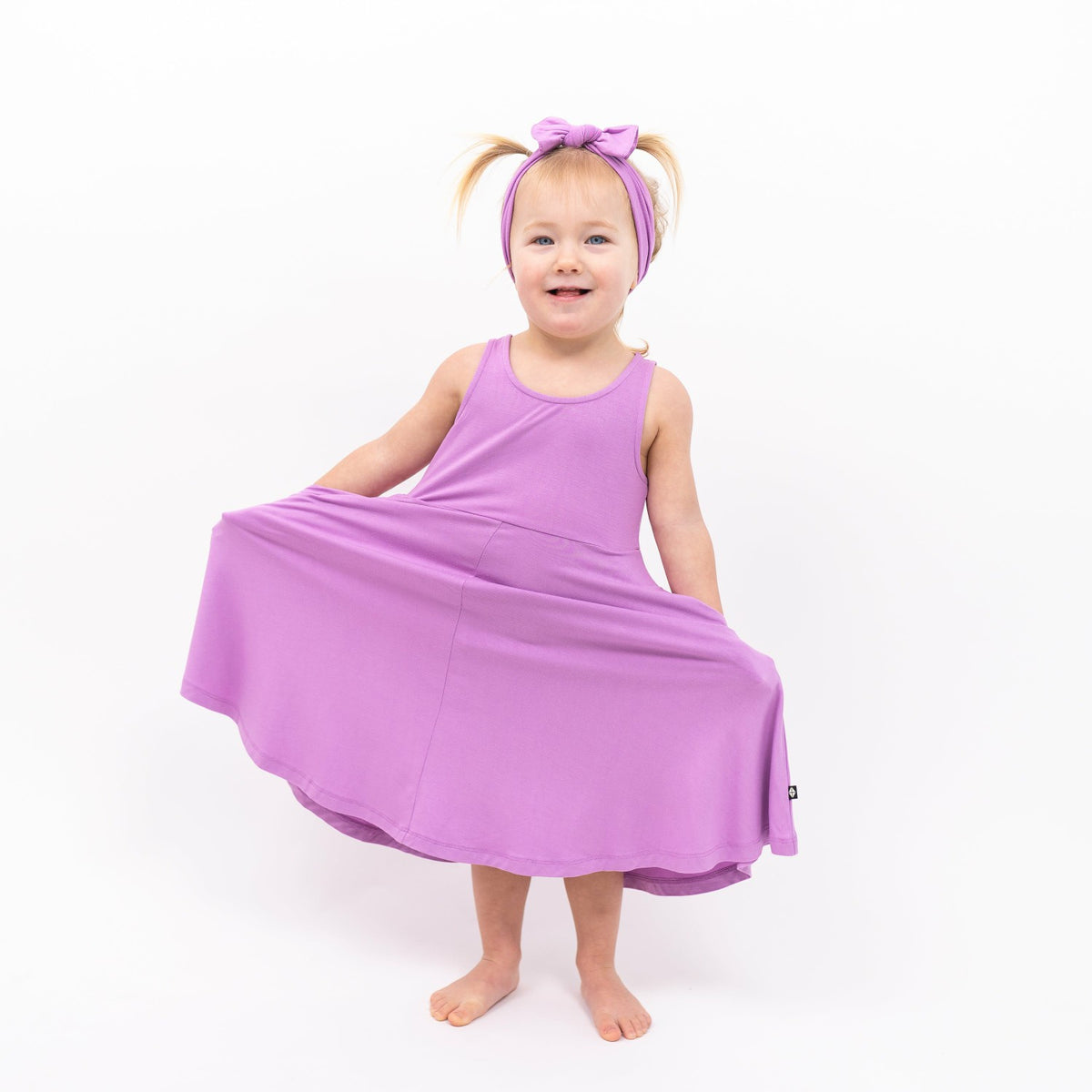 Tank Twirl Dress in Poi | Kyte Baby