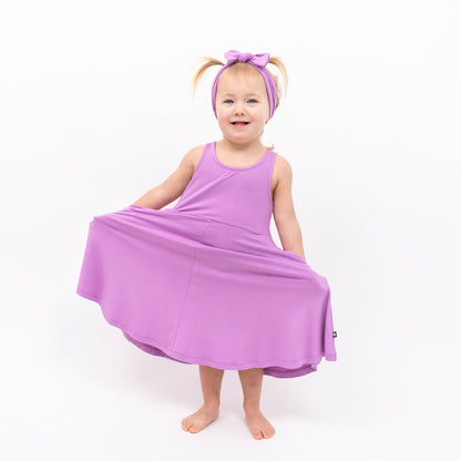 Tank Twirl Dress in Poi | Kyte Baby