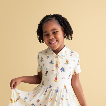 Polo Dress in Winnie the Pooh Celebration | Kyte Baby