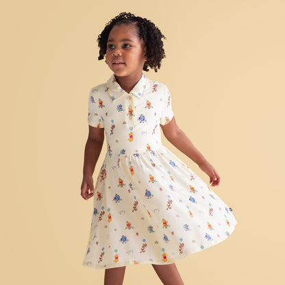 Polo Dress in Winnie the Pooh Celebration | Kyte Baby
