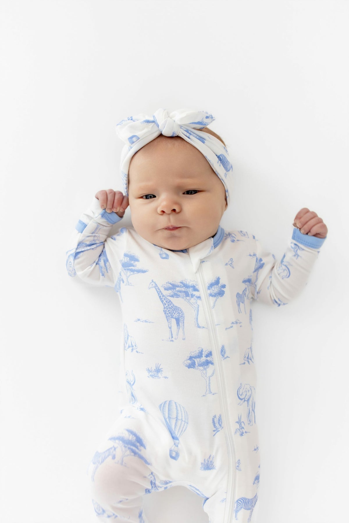 Zippered Romper in Toile Safari | Kyte Baby
