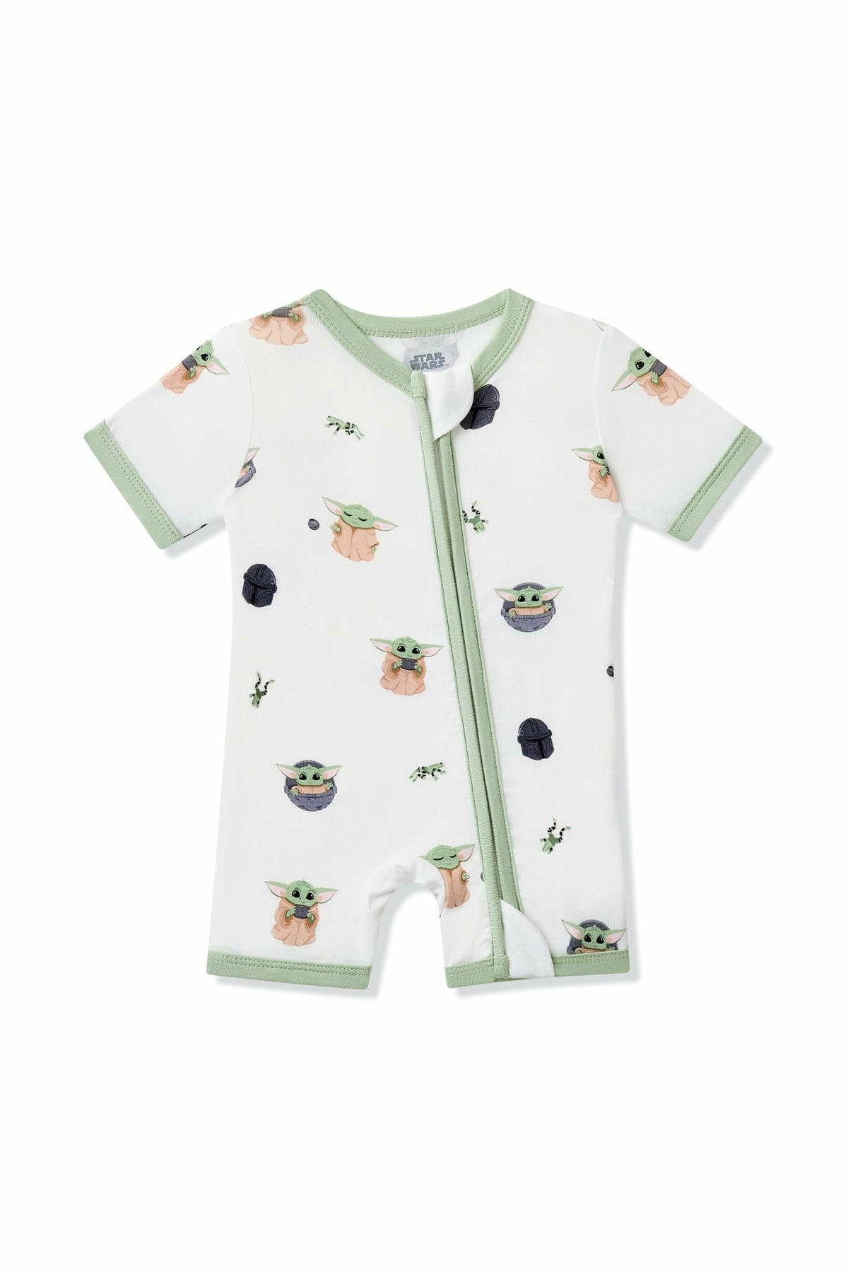 Zipper Shortall Romper in Grogu™ | Kyte Baby