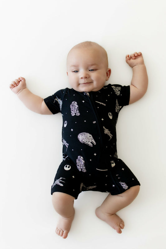 Zipper Shortall Romper in STAR WARS™ | Kyte Baby