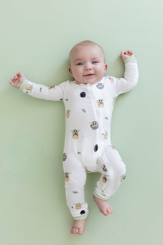 Zippered Romper in Grogu™ | Kyte Baby