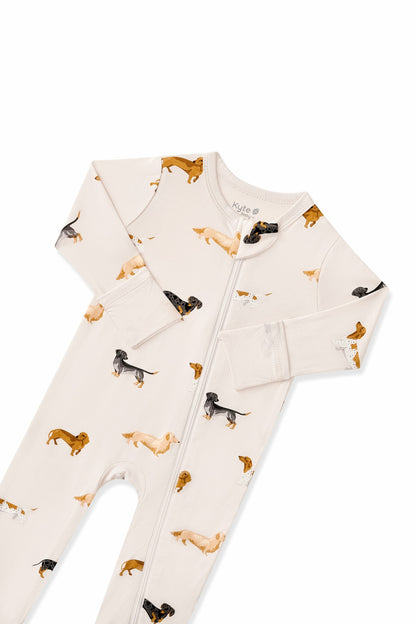 Zippered Romper in Dachshund | Kyte Baby