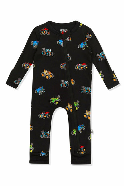 Zippered Romper in Monster Truck | Kyte Baby