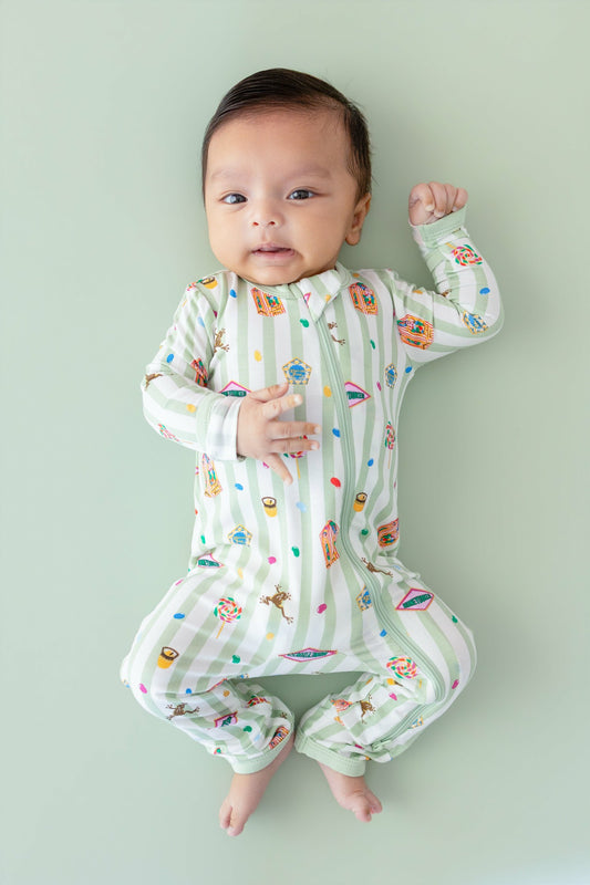 Zippered Romper in Honeydukes | Kyte Baby