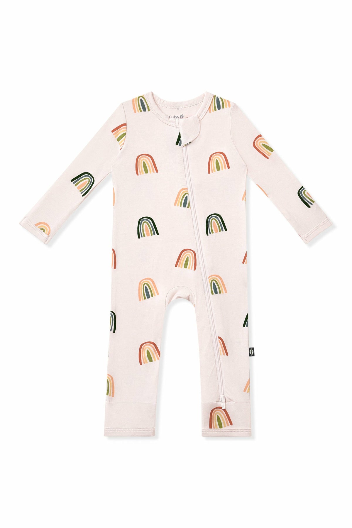 Zippered Romper in Retro Rainbow | Kyte Baby