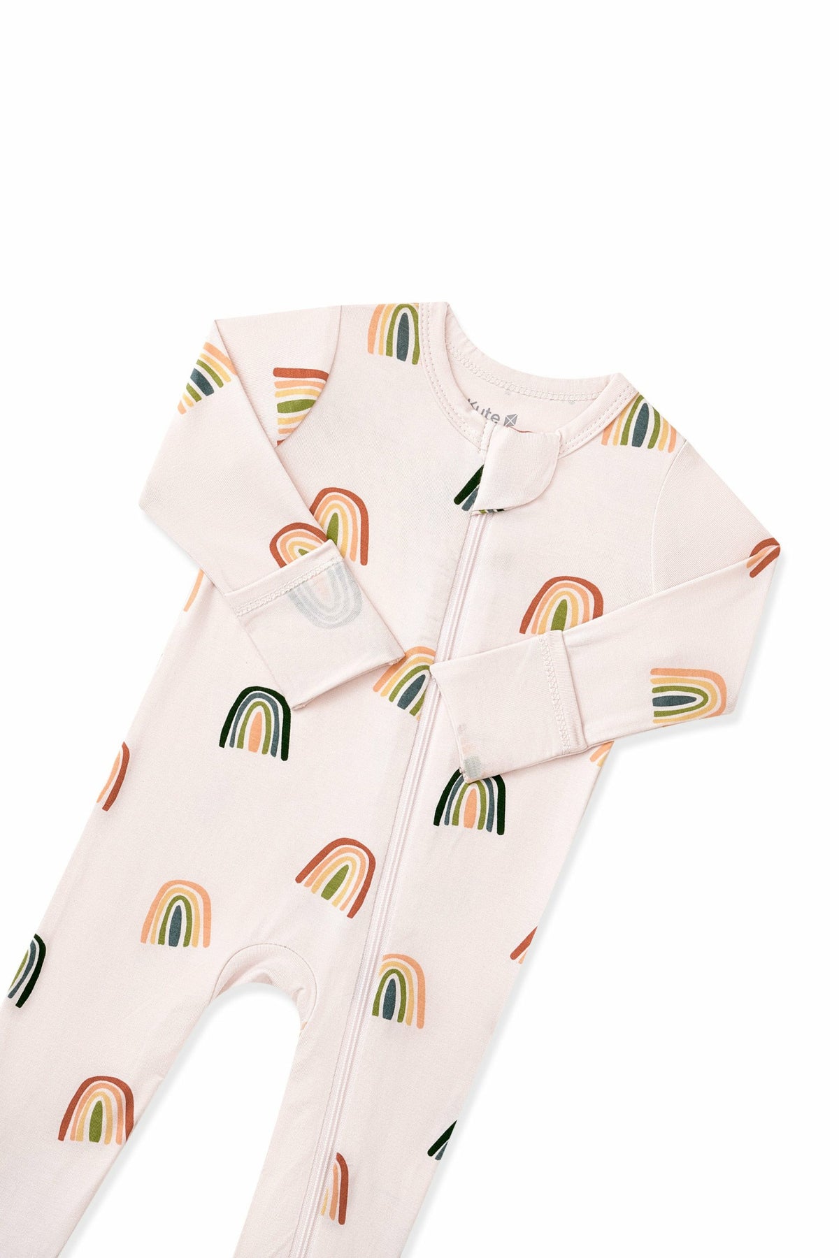 Zippered Romper in Retro Rainbow | Kyte Baby