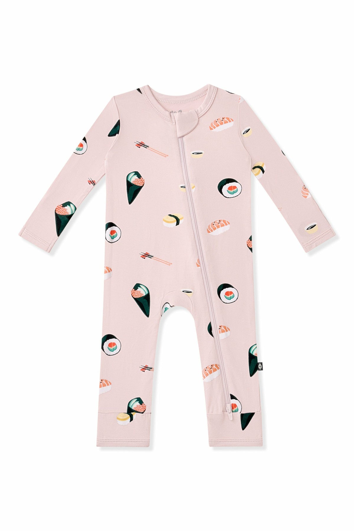 Zippered Romper in Blush Sushi | Kyte Baby