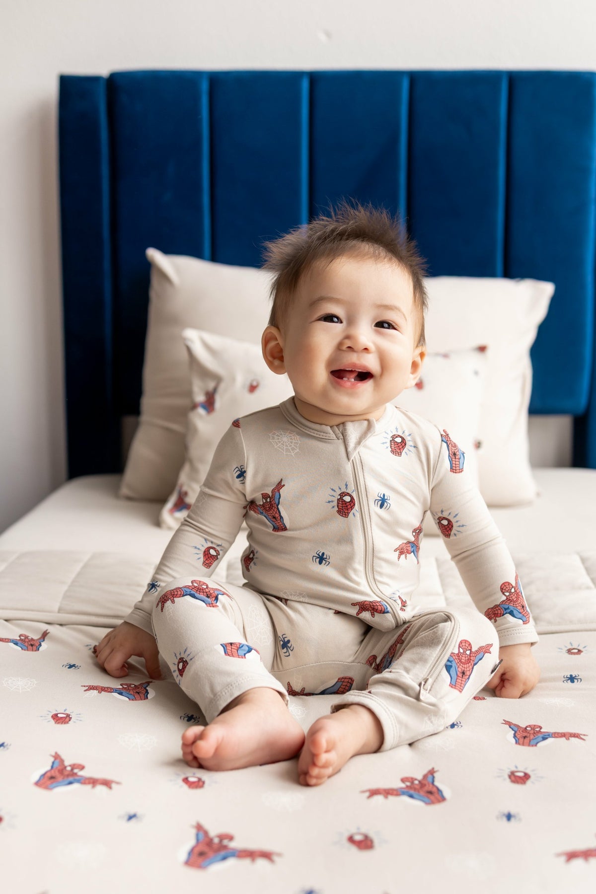 Zippered Romper in Spider-Man | Kyte Baby