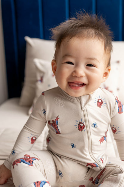 Zippered Romper in Spider-Man | Kyte Baby