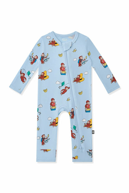 Zippered Romper in Curious George | Kyte Baby