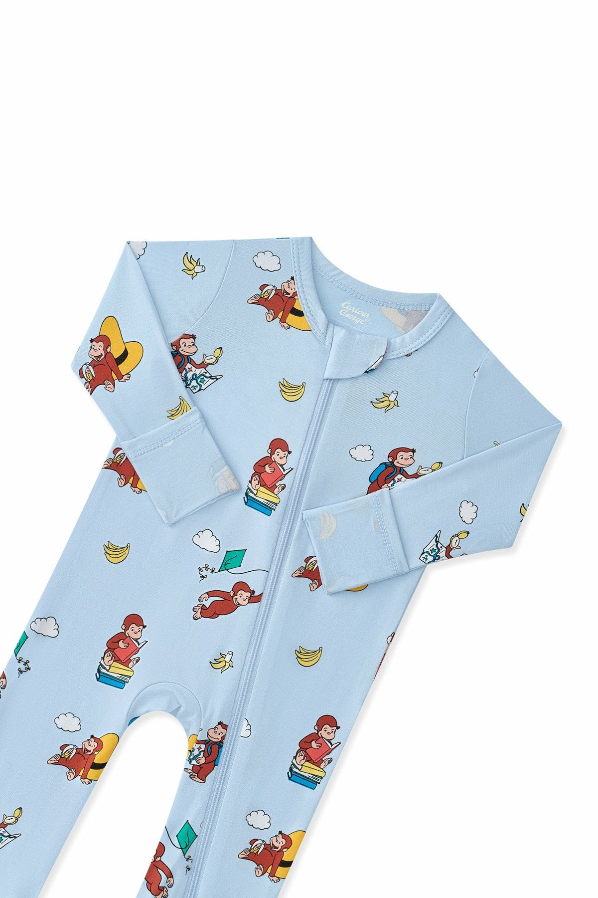 Zippered Romper in Curious George | Kyte Baby